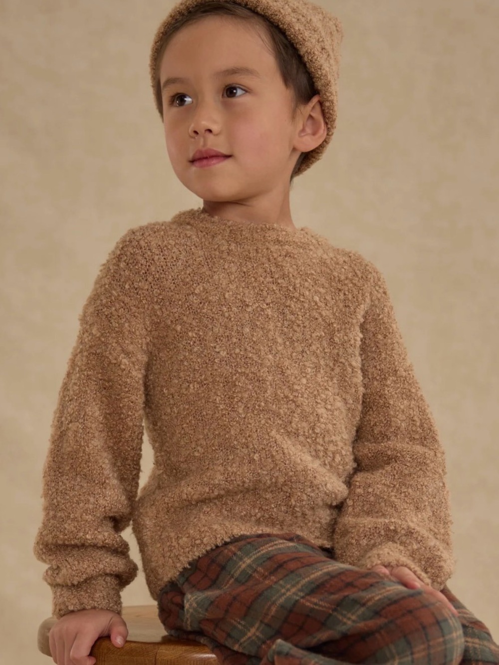 RYLEE + CRU Aspen Sweater in Toffee Boucle SZ 6-7